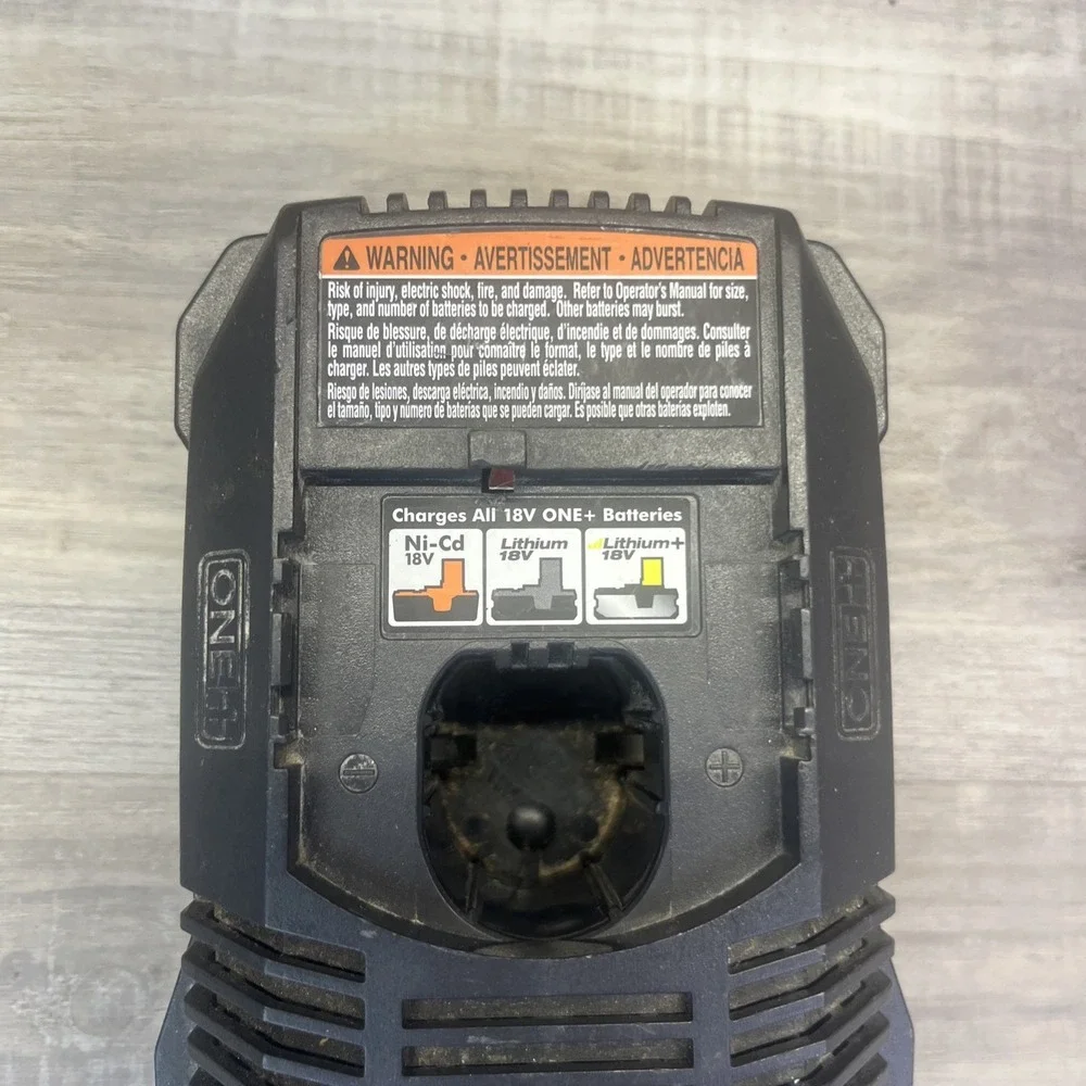 Ryobi P118 Lithium-ion/Ni-Cad ONE+ 18V IntelliPort Battery Charger Tested/Works